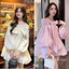ĐẦM DOLL VOAN HỒNG TAY PHỒNG TRỄ VAI NƠ NGỰC