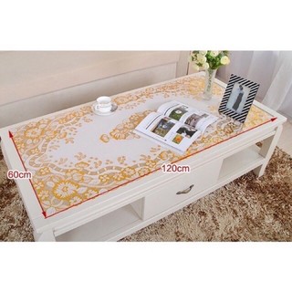 Khăn Trải Bàn PVC, Khăn Trải Bàn Chống Thấm Nước Dập Ren nổi Hoa Nhiều Kích Thước
