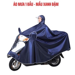 Áo Mưa Phản Quang, áo mưa choàng đi xe máy, có tai gương, có kính chắn nước