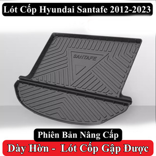 Lót Cốp Hyundai Santafe Đời 2012-2023 Chống Mài Mòn Gấp Mép (Hàng Nội Địa Trung)