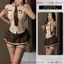 Váy Ngủ Cosplay Sexy Nữ Học Sinh BẢN CAO CẤP Gợi Cảm Kèm Cà Vạt Huy Hiệu, Bộ Đồ Cosplay Nữ Học Sinh- LALA HONEY