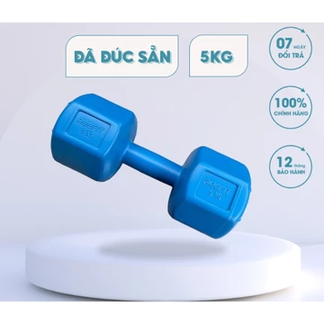 Tạ Tay Nhựa VN, Tạ 1- 5kg Đã Đúc Sẵn, Tạ tập tại nhà tiện dụng, Tạ hỗ trợ tập tay, ngực, mông, vai