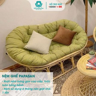 Ghế Lười Thư Giãn Papasan Đôi FutureHomes Decor Phòng Khách, Phòng Ngủ Gia Đình, Mẫu Mã Thiết Kế Sang Trọng SG