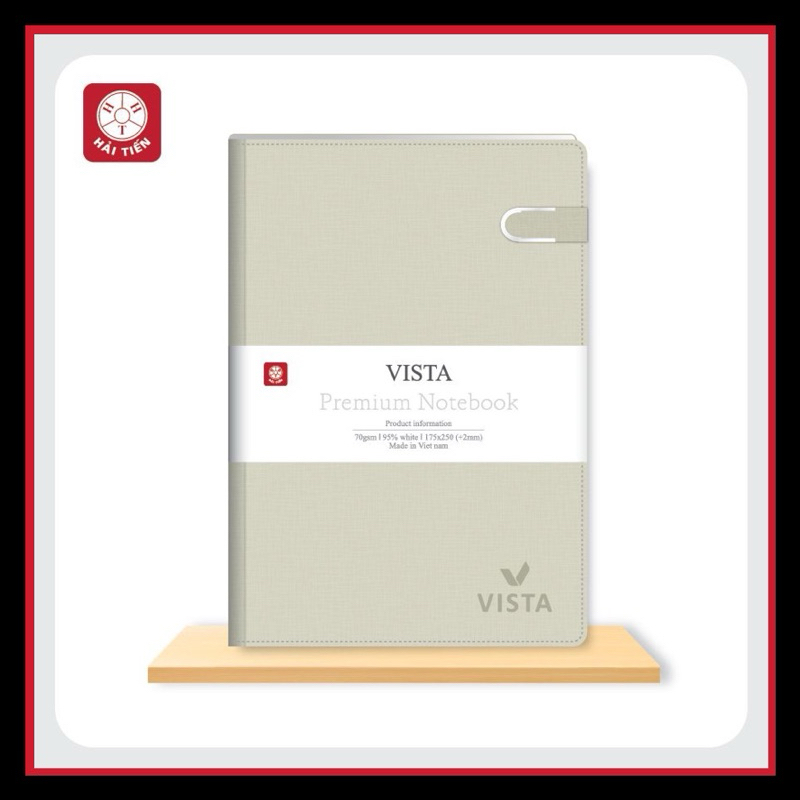 SỔ DA VISTA 6 KHUY BẤM NAM CHÂM CÀI NÚT 8403HT - VPP QUỐC HUY.