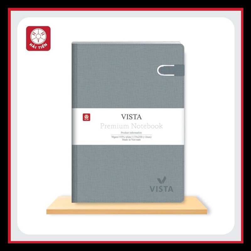 SỔ DA VISTA 6 KHUY BẤM NAM CHÂM CÀI NÚT 8403HT - VPP QUỐC HUY.