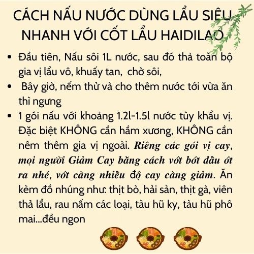 Gia Vị Lẩu Haidilao Nội Địa Trung Tự Chọn 8 Vị- Gói Cốt Lẩu Cô Đặc Nấu Tại Nhà Chuẩn Vị Nhà Hàng (200g/220g) Luka Food