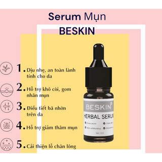Serum Chấm Mụn BESKIN - LUMOS ACNE 5ml, Chăm Sóc Da Mụn, Se Khít Lỗ Chân Lông, HÀNG CHÍNH HÃNG