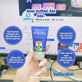 Kem Kutieskin dưỡng ẩm mềm da cho bé tuýp 30g