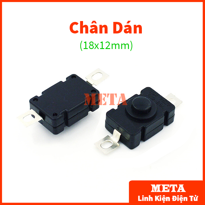 Công tắc đèn pin 2 chế độ ON/OFF chân cắm/chân dán, nút nhấn đèn pin ...
