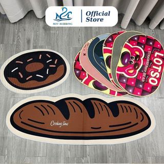 Combo 2 tấm thảm bếp (dài +ngắn) và 6 tấm thảm chân bali chống trơn trượt M2T BEDDING
