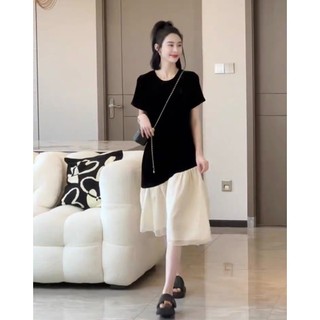 Váy bầu xinh [VB20] phối chân tơ nhẹ nhàng