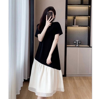 Váy bầu xinh [VB20] phối chân tơ nhẹ nhàng