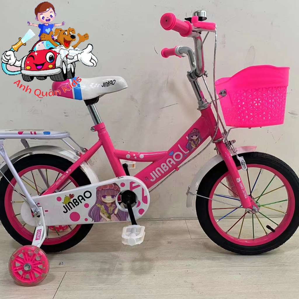 Xe đạp trẻ em Xe đạp Nữ Jinbao giá rẻ 12-14-16inch Anh Quân Kids