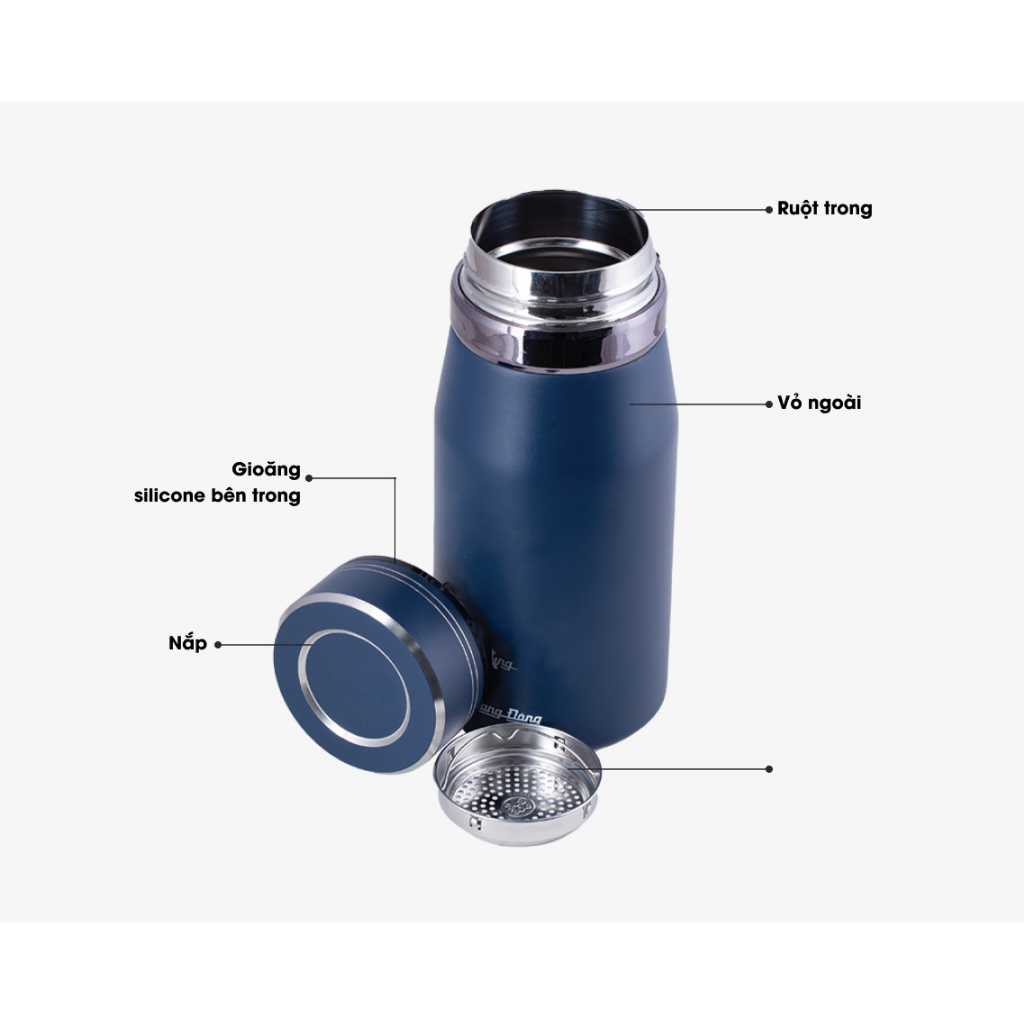 Ảnh Bình giữ nhiệt inox 304 2 lớp cao cấp rạng đông 1
