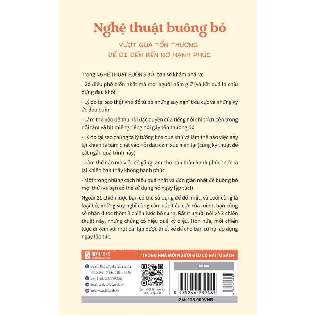 Sách Nghệ Thuật Buông Bỏ - Vượt Qua Tổn Thương Để Đi Đến Bến Bờ Hạnh Phúc - Bizbooks