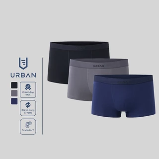 Quần Lót Nam Boxer Urban Cao Cấp Men's UnderWear, Quần Sịp Nam Đùi Vải Cotton Thoáng Mát, Co Giãn 4 Chiều NO C600