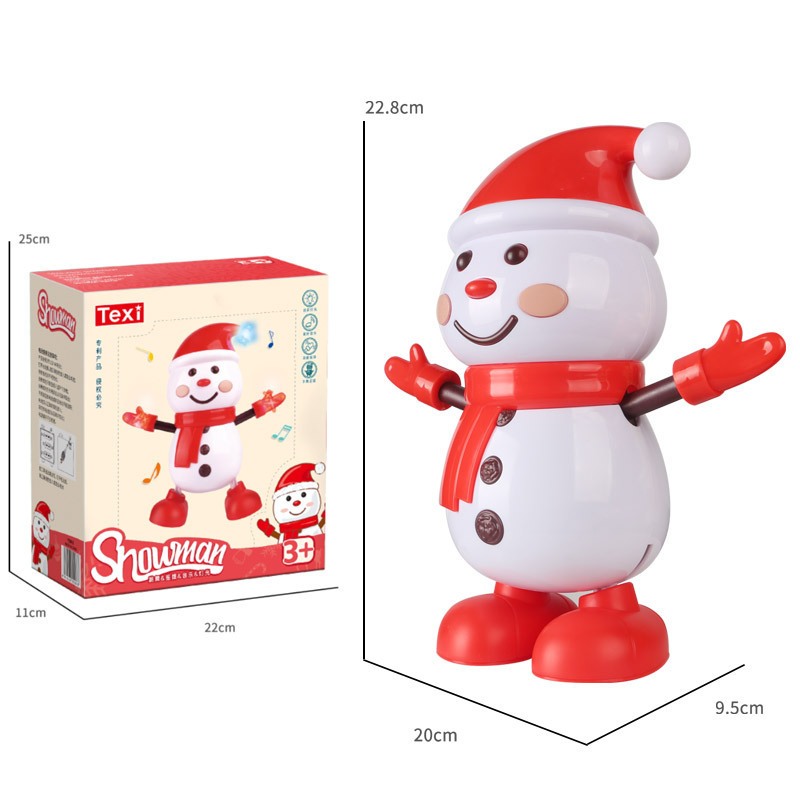 Đồ chơi noel người tuyết nhảy múa có đèn có nhạc vui nhộn quà tặng giáng sinh Noel cho bé