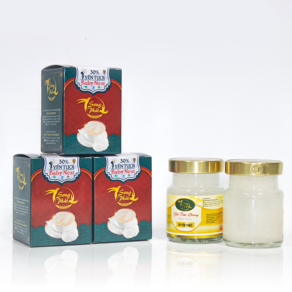 Thùng 40 hũ Yến sào các vị Song Phát 70ml