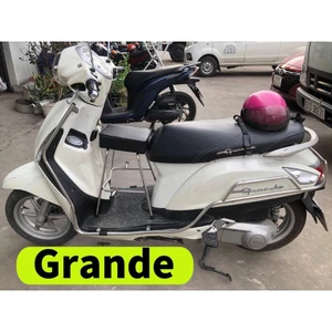 GHẾ ĐÔN GA INOX YÊN NỆM ĐEN XE MÁY AN TOÀN CHO BÉ