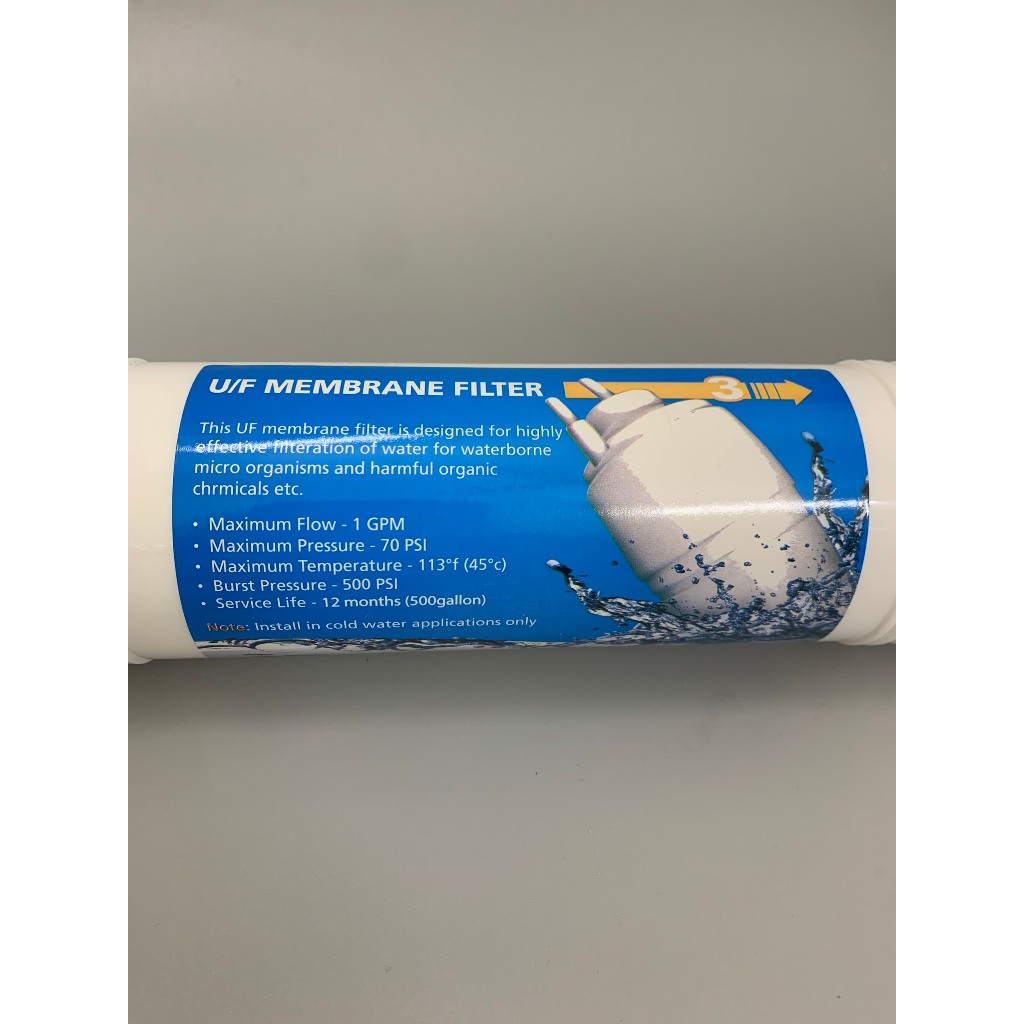 Màng Lọc UF Nhập Khẩu Hàn Quốc Membrane Cắm Nhanh Dạng Chữ U 10 Inch Có Vỏ Ngoài