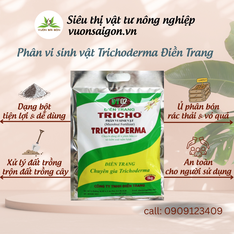 Phân vi sinh vật Trichoderma Điền Trang Tricho DT02 5