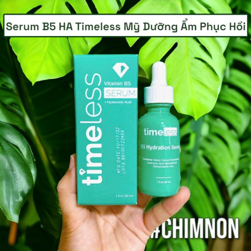 Serum B5 HA Timeless Dưỡng Ẩm Phục Hồi 30ml Dịu Da Nhạy Cảm | Shopee ...