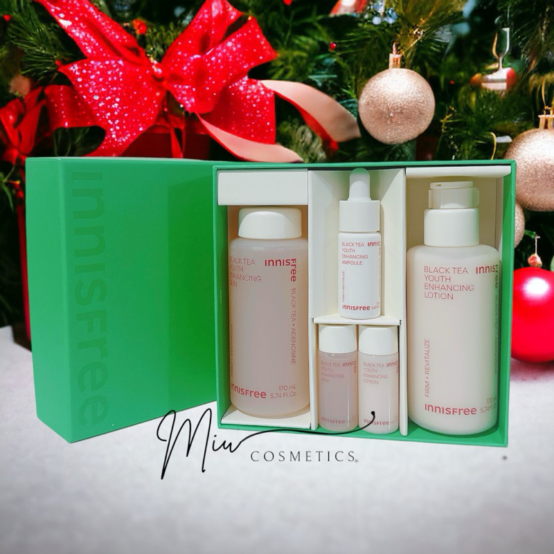 Bộ Dưỡng Từ Trà Đen Innisfree Black Tea Youth Enhancing Skin Care Set