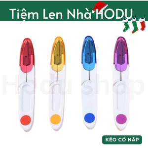 Kéo cắt len, chỉ có nắp an toàn loại 1, phụ kiện handmade - màu ngẫu nhiên