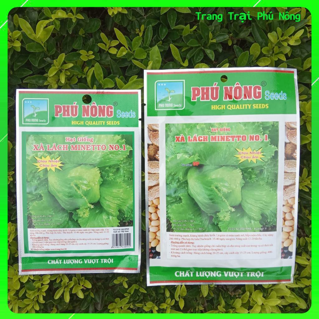 Hạt Giống Rau Xà Lách Búp Phú Nông Gói 2g Lettuce