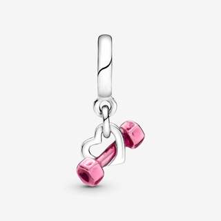 Charm bạc LAMY Charm Dumbbell & Heart Dangle 1583