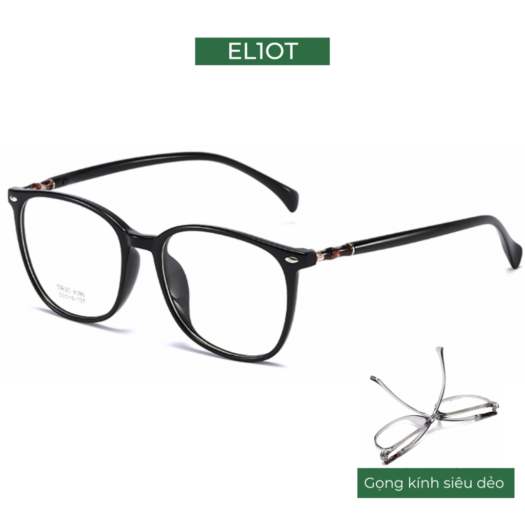 Gọng kính mắt tròn nam nữ ELIOT EYEWEAR chất liệu nhựa dẻo thanh mảnh nhẹ nhàng 8086