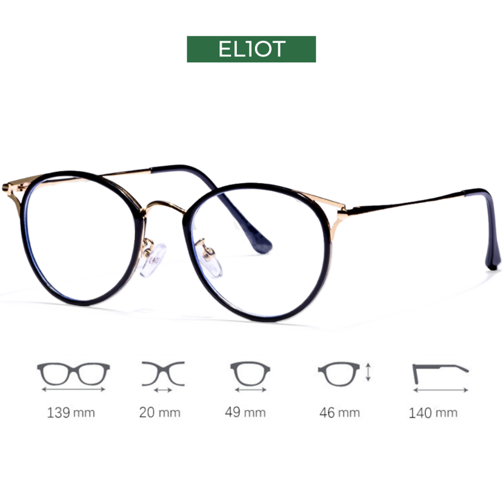 Kính mắt mèo kim loại nữ ELIOT Eyewear thiết kế phong cách phụ kiện thời trang 2207