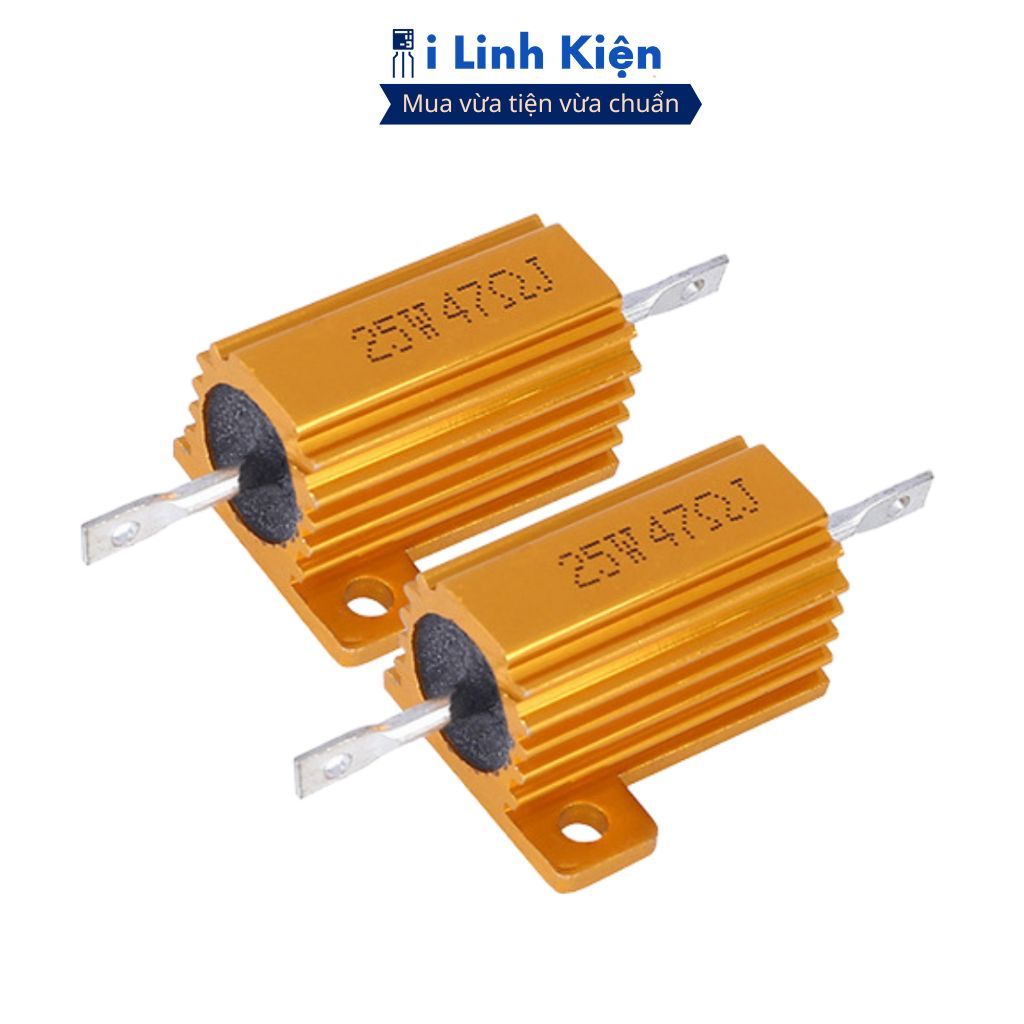 Điện trở nhôm 25W giá trị từ 100R - 47K 5% RX24-25W đảm bảo chất lượng ilinhkien
