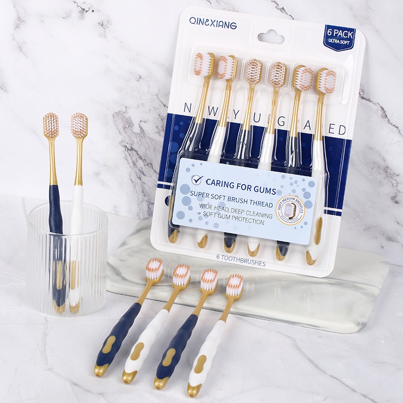 Combo 6 Bàn Chải Đánh Răng Nội Địa Trung- Vỉ 6 Bàn Chải Đánh Răng Nội Địa Trung Lông Mềm Siêu Êm