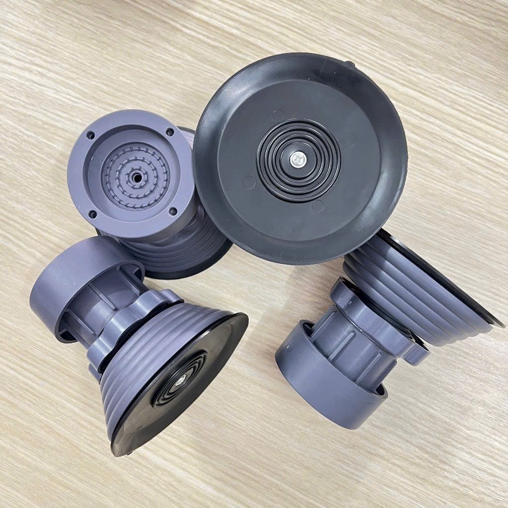 Bộ 4 chân chống rung cho máy giặt, tủ lạnh - tăng giảm chiều, đế cao su ...