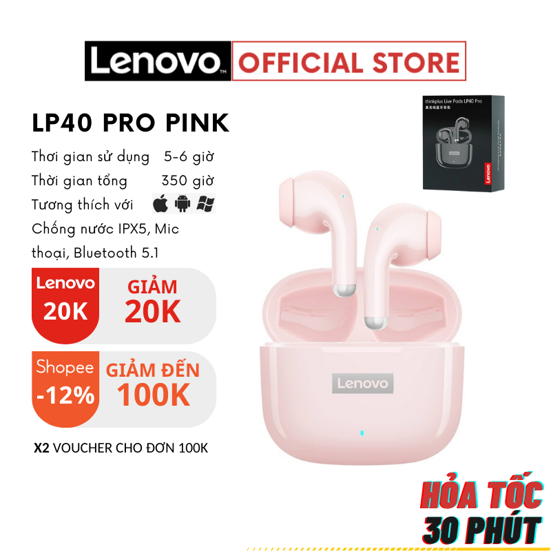 S N Hcm Tai Nghe Bluetooth Lenovo Lp Pro Hd Ch Ng N C Micro Pin Kh E M U H Ng