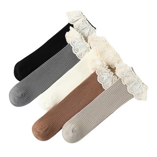 Tất Vớ Cho Bé-Tất Cao Cổ Cho Bé Viền Ren Mềm Mại Xinh Xắn Kiểu Dáng Công Chúa Phong Cách Hàn Quốc Cho Bé Gái (Tất 3)