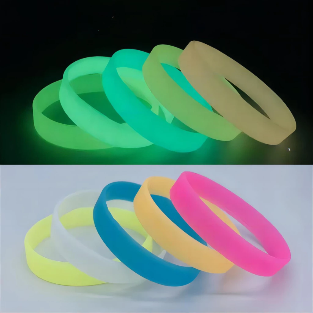 Vòng Tay Silicone Trơn Phát Quang Bền Đẹp
