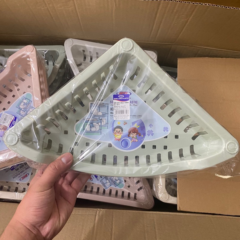 Kệ góc nhà tắm 2 tầng, 3 tầng, kệ đựng gia vị C202