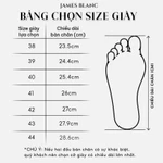 Giày tây nam Derby JB JAMES BLANC Do 15 - Da Bò nguyên miếng, thiết kế đục lỗ tinh tế, mũi giày cao — ảnh 7