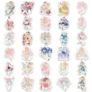 Sticker - Hình dán cô bé dễ thương 50 mẫu ngẫu nhiên 🌷 quà tặng, trang trí, bề mặt sticker có cán màng mờ kháng nước