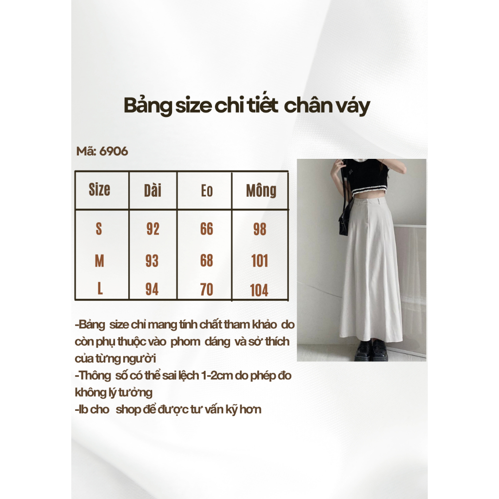 Chân váy xếp li dáng dài phong cách hàn quốc Ligun