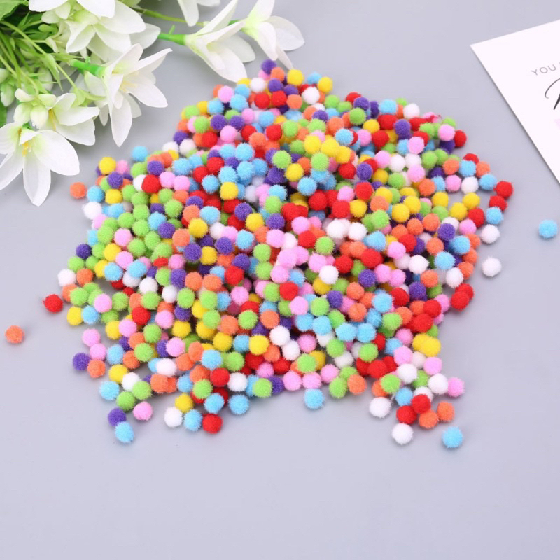 100pcs/lot 1.0cm/2cm/3cm Wool Felt Balls Round Wool Felt Balls Pom