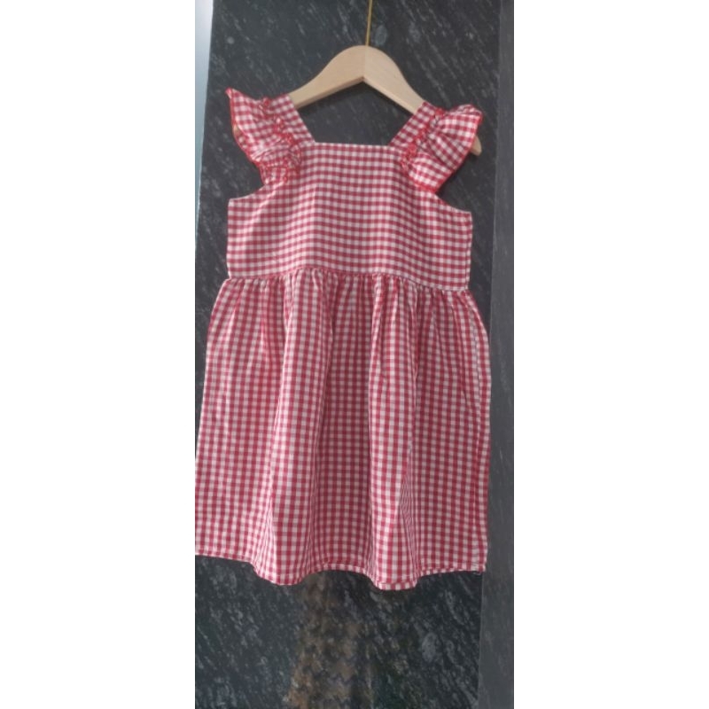 Đầm caro cho bé size từ 10kg đến 30kg