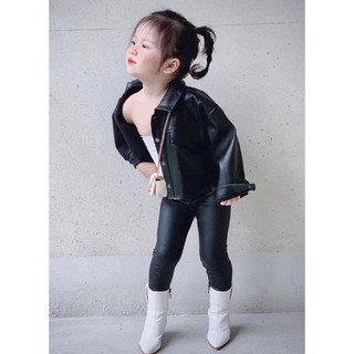 Quần bé gái,Quần legging da cho bé 7 đến 22kg