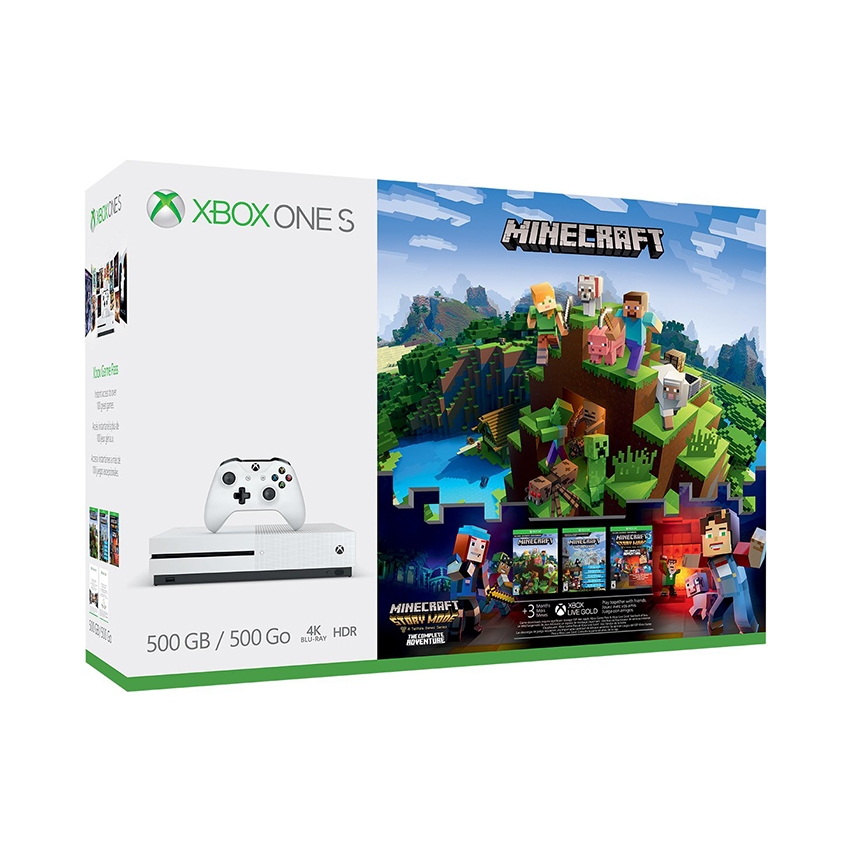 Máy chơi game Xbox One S 500GB MineCraft Bundle (Kèm Code Game ...