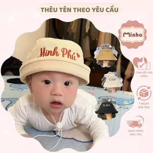 Mũ Bucket thêu tên theo yêu cầu cho bé cực đáng yêu, thêu công nghệ cao - Hàng loại 1 Dollar Minho