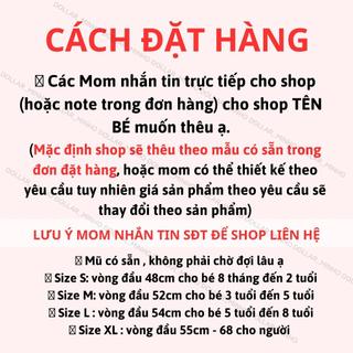 Mũ Bucket Denim và Nón Jean Thêu tên bé với phong cách Hàn Quốc độc đáo cho bé yêu của bạn, đủ size cho cả mẹ và bé