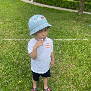 Mũ Bucket Denim và Nón Jean Thêu tên bé với phong cách Hàn Quốc độc đáo cho bé yêu của bạn, đủ size cho cả mẹ và bé
