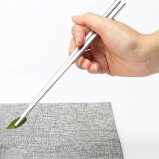 Một đôi đũa inox 304 đũa thép không rỉ thế hệ mới an toàn sinh học chống trượt